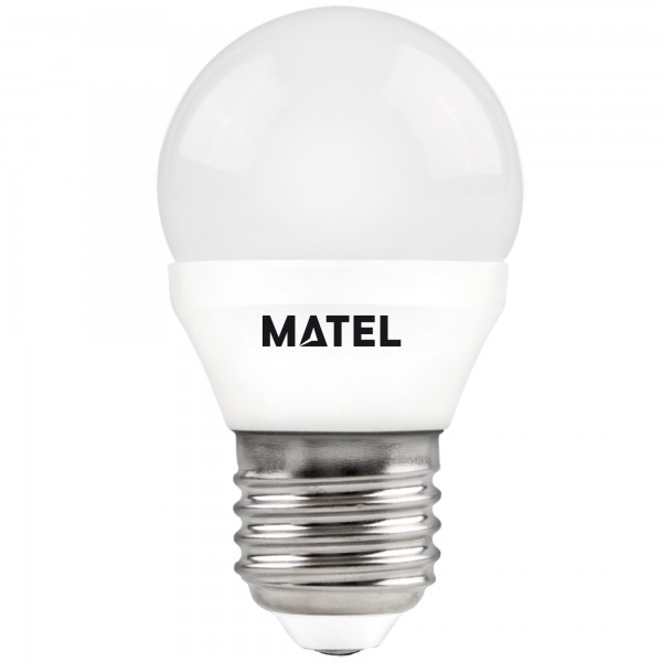 Bomb.led esferica  e27  6w.calida (caja de 10 unidades)