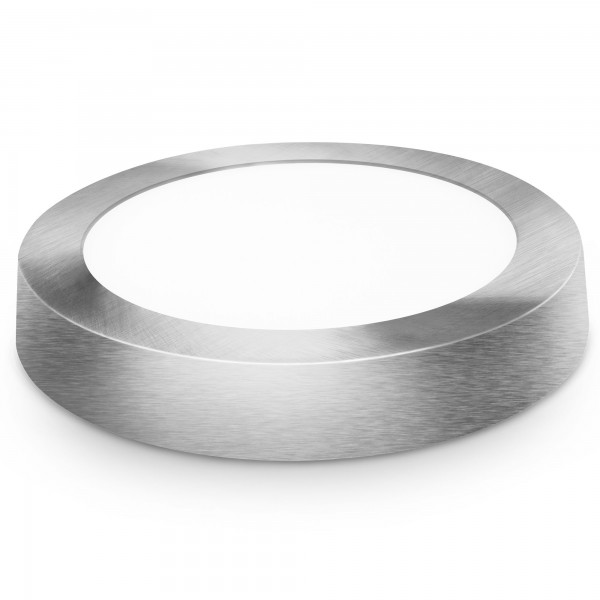 Downlight led superf.redon.plata 18w.neu