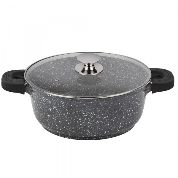 Cacerola al.fund.black alta piedra 32cm