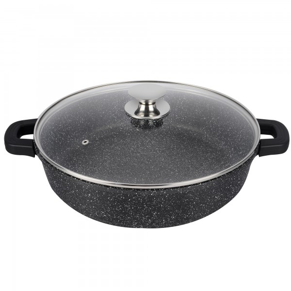 Cacerola al.fund.black baja piedra 32cm