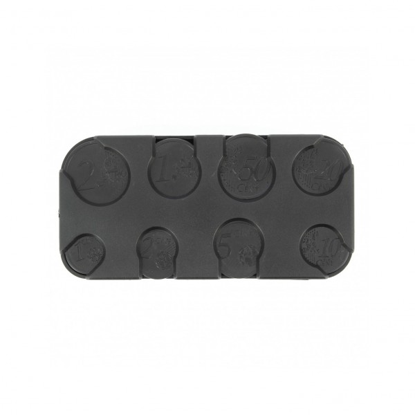 PORTAMONEDAS DE PLASTICO ABS NEGRO  - ES - EURO200