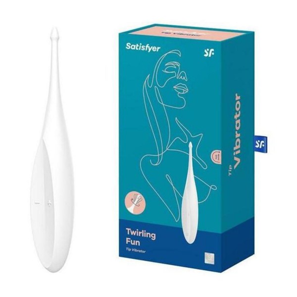 Satisfyer twirling joy vibrador blanco 1un