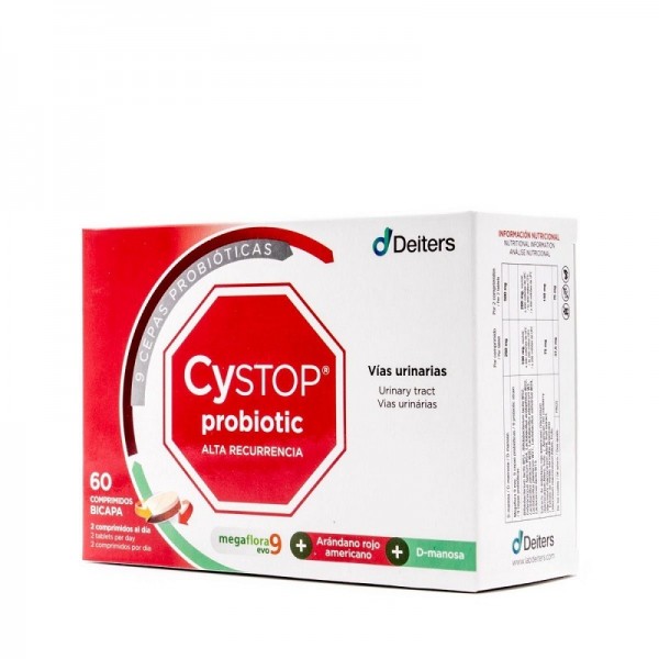 Cystop Probiotic Alta Recurrencia 60 Comprimidos