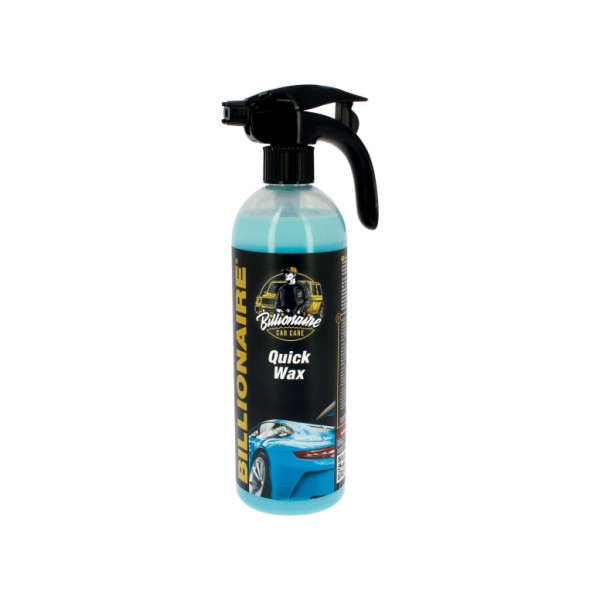 Billionaire Quick Wax Cera Rápida Enriquecida con Carnauba Protege y Abrillanta tu Vehículo Aroma Floral 750ml