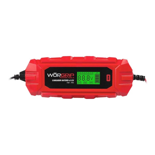 Cargador bateria worgrip 4/12v.
