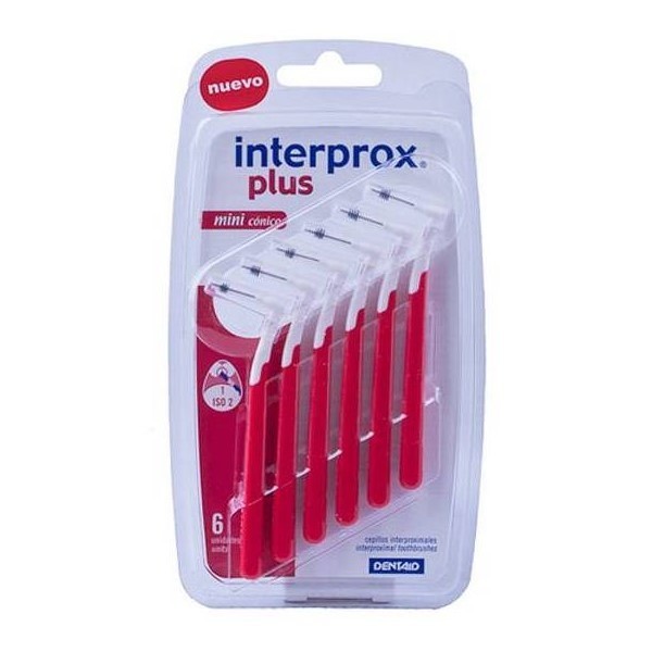 Interprox Plus Mini Cepillo Interdental Angulado Cónico 1.0 mm 6 unidades