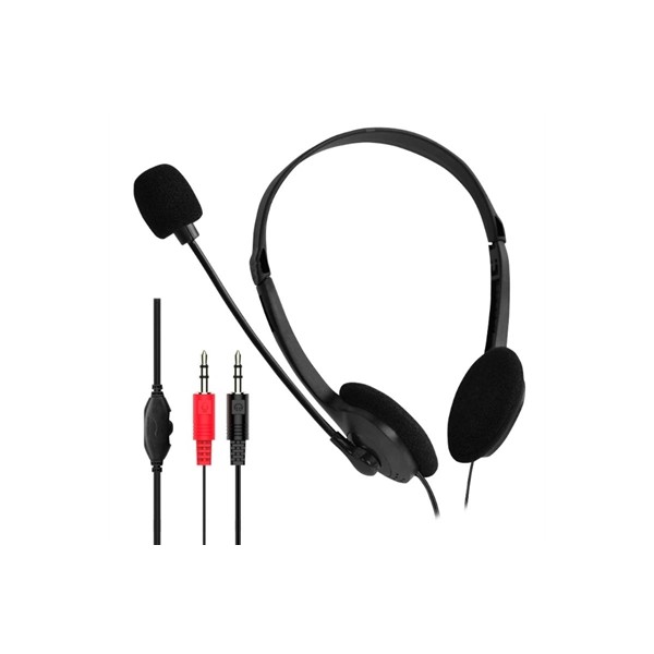 Iggual auriculares con micro 2 x 3.5 mm easy call