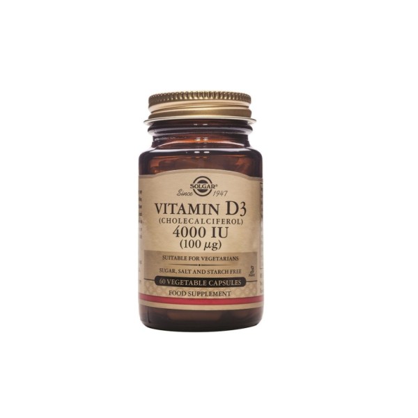 Solgar Vitamina D3 4000ui 60 Caps 100mcg