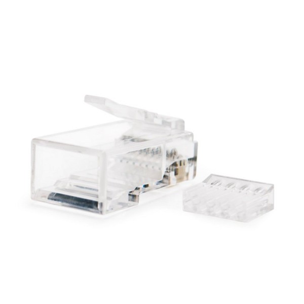 Nanocable conector rj45 categoria 6 utp 100 und.