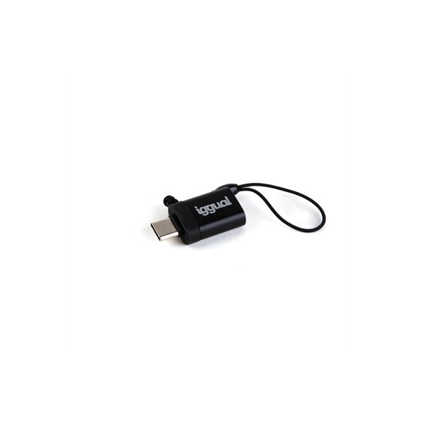 Iggual adaptador usb otg tipo c a usb-a 3.1 negro