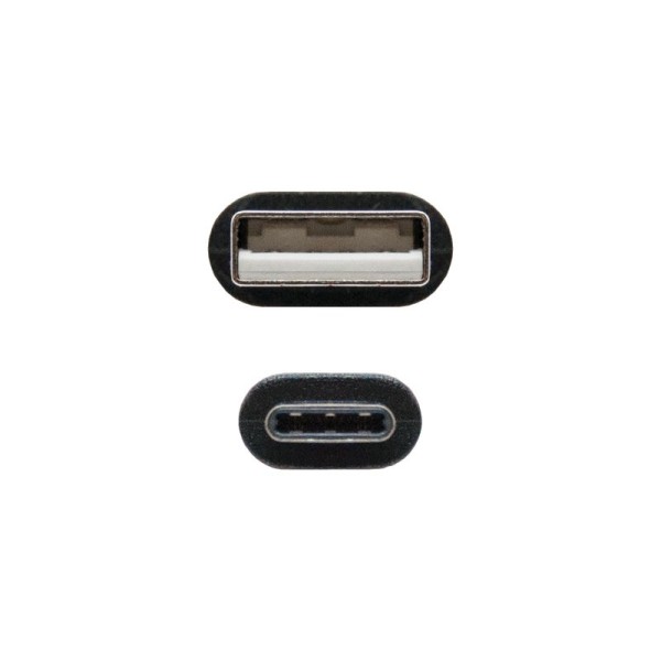 Nanocable cable usb 2.0 3a tipo usb-c/m-a/m 1 m