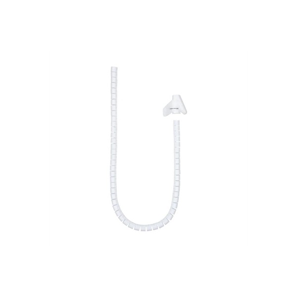 Nanocable organizador cables flex. 25mm 1 m blanco