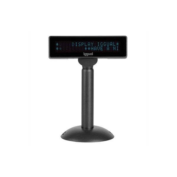 Iggual visor tpv regulable usb vfd 7" info display