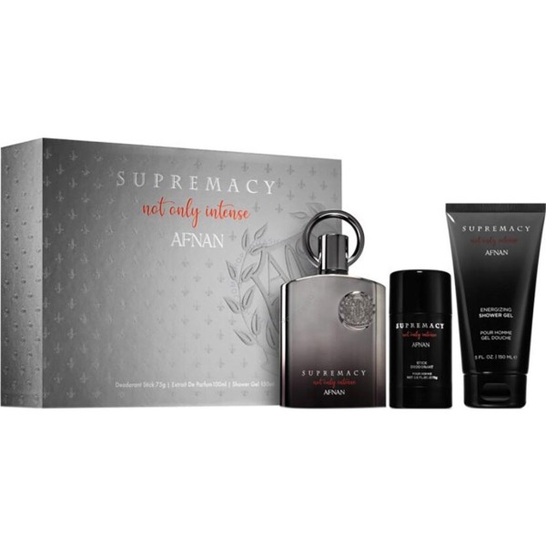 Afnan supremacy not only intense eau de parfum 100ml vaporizador + gel de baño 100ml + desodorante stick 75ml