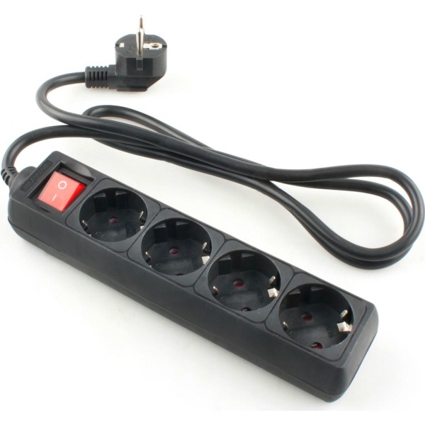 Base onlex negra 4tomas cable/int.5mt