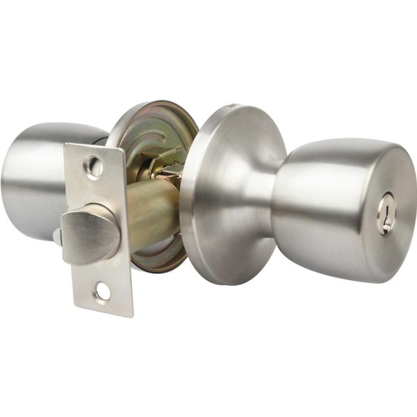 Pomo oficina tubular 65mm.niq.mat.