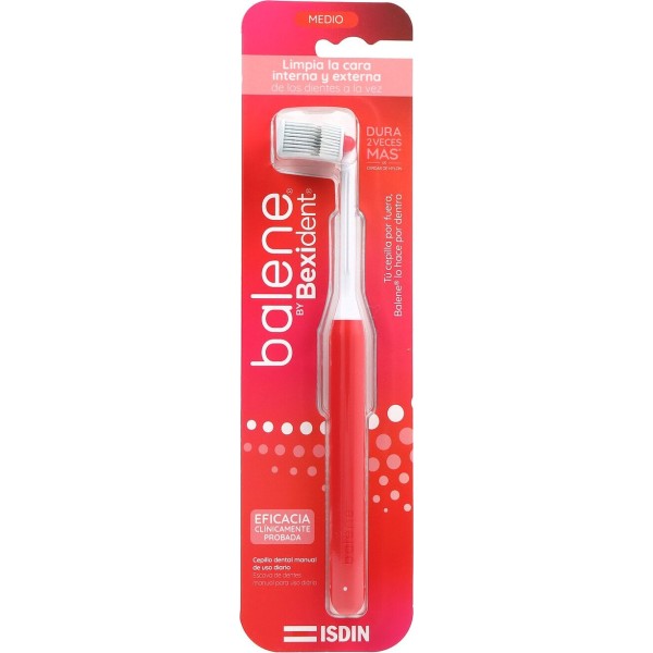 Cepillo Dental Adulto Balene By Bexident 1 Unidad Dureza Media Color Coral