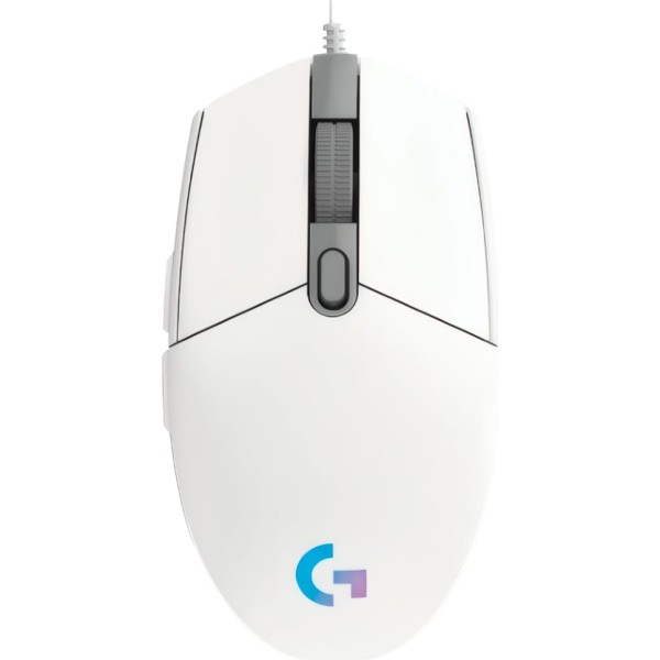 Logitech g203 gaming mouse blanco / ratón óptico usb con cable para gaming / 8000 dpi / 6 botones